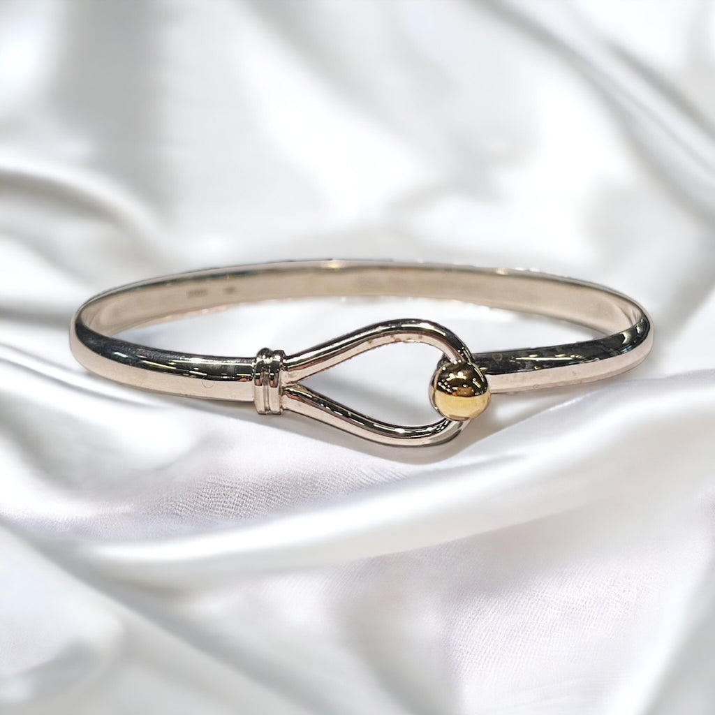 14K & Sterling Silver Loop Bracelet