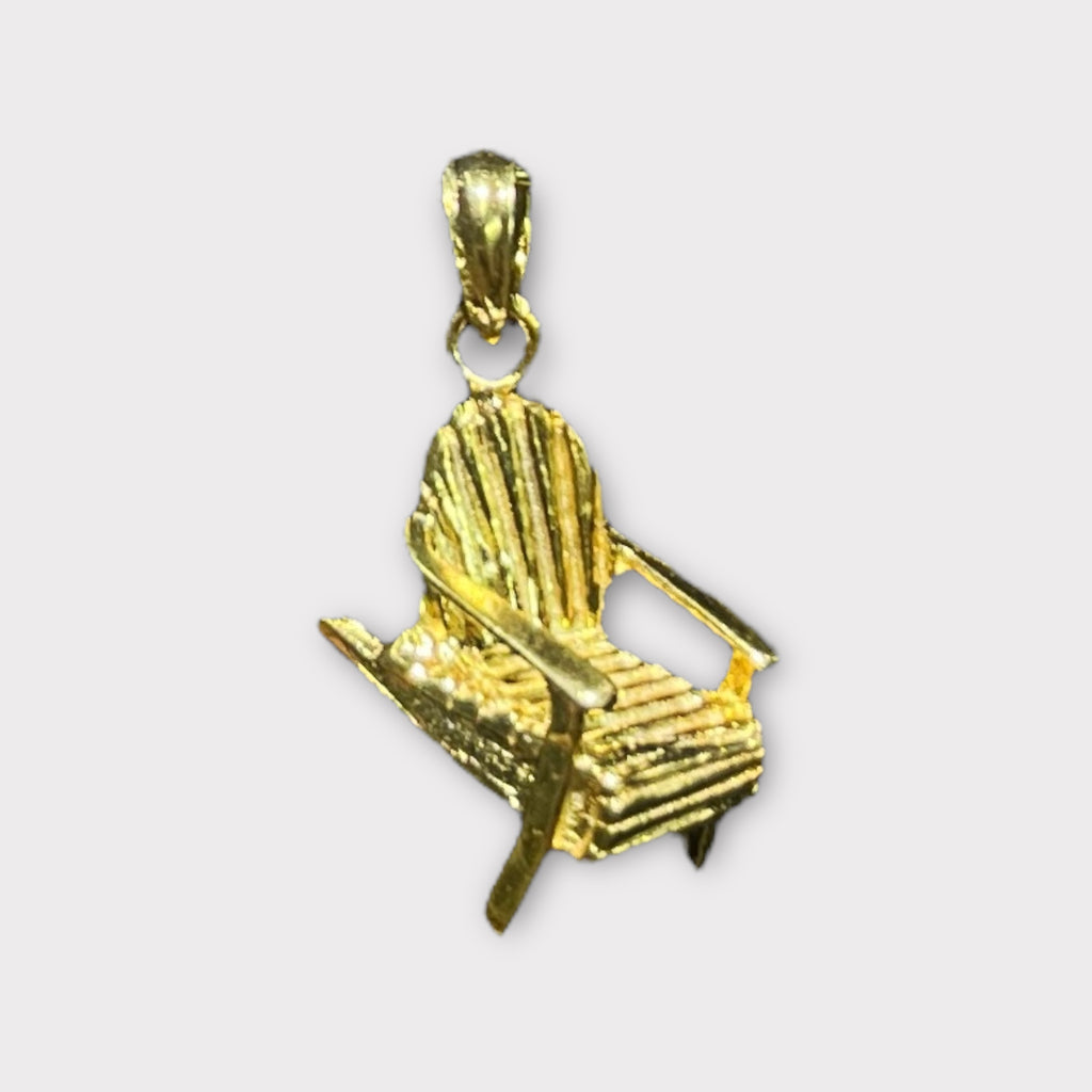Vermeil Adirondack Chair Charm