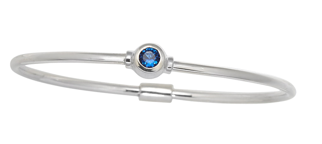 Cape Cod Birthstone Bracelet (September) in Sterling Silver 