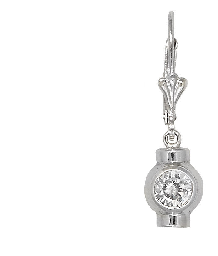 Sterling Silver Cape Cod Birthstone Earrings (April)