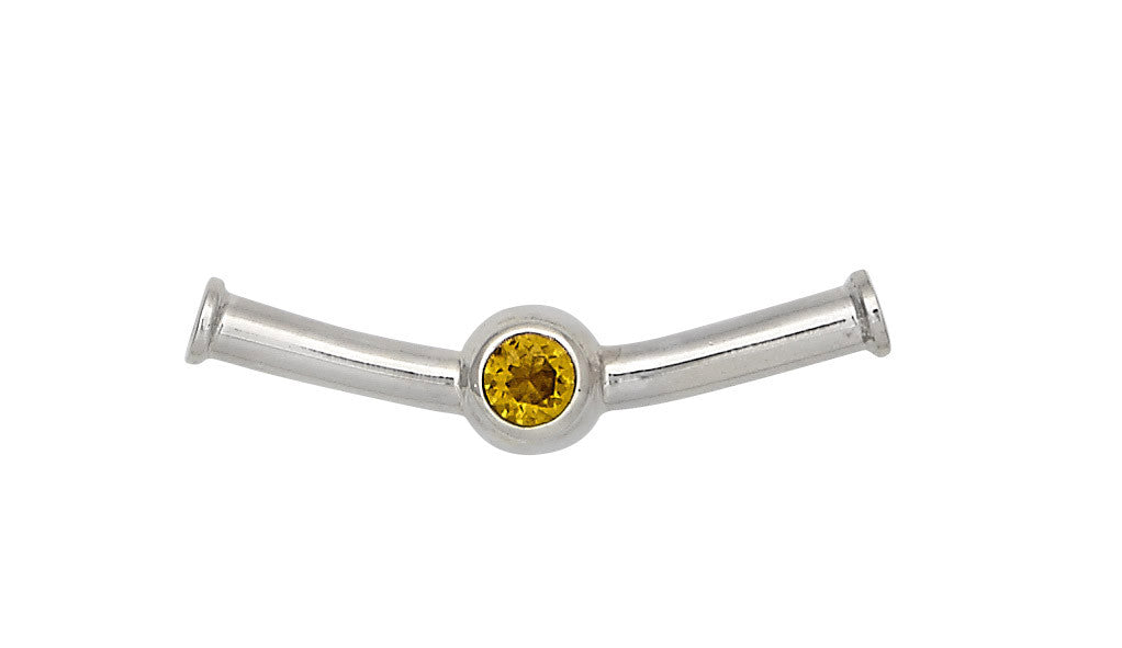 Sterling Silver Cape Cod Birthstone Slide For Necklace (November)