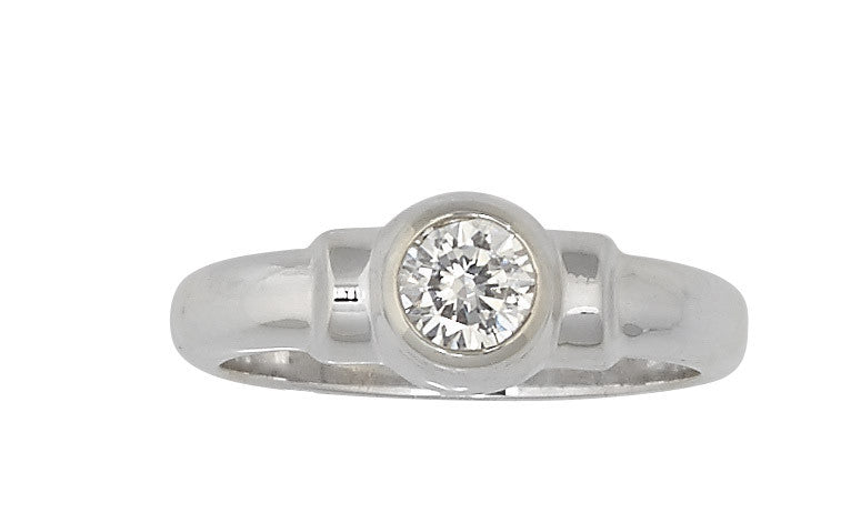 Sterling Silver Cape Cod Birthstone Ring (April) 