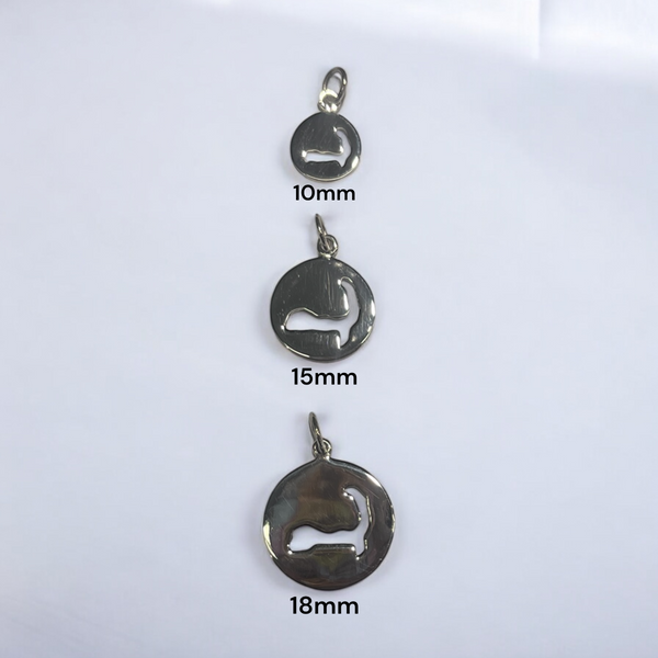Sterling Silver Map Disc