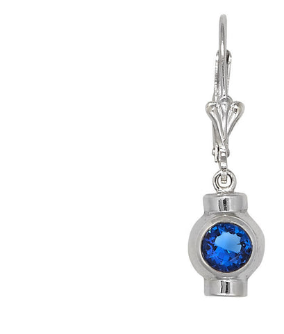 Sterling Silver Cape Cod Birthstone Earrings (September)