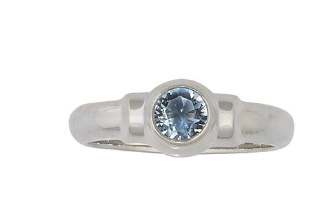 Sterling Silver Cape Cod Birthstone Ring (March)