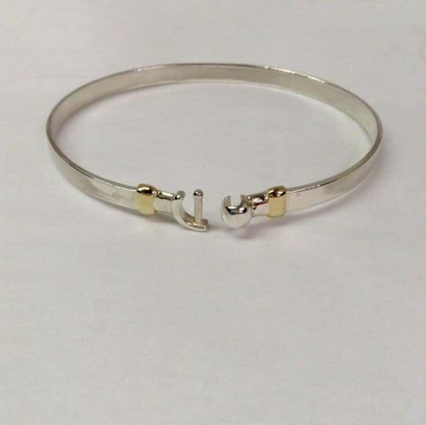 Hook Bracelet 7" only 14K and Sterling Silver