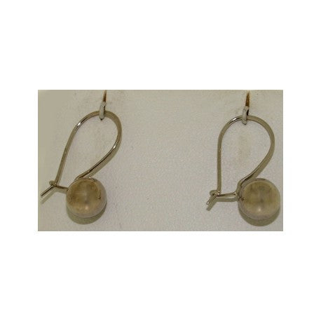 14K Gold Single Ball Kidney Wire Earrings
